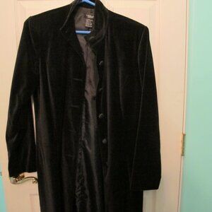 Sitewide sale  Black Velvet long jacket size 8